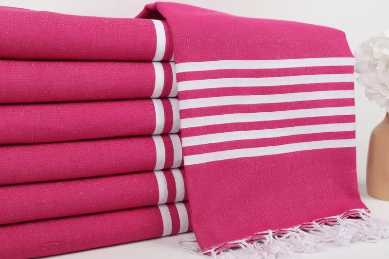 Personalized Wedding Gift, Monogrammed Beach Towel, 70x40 Cotton Striped Towel, Bridal Shower Favors, Home Decor Towel, Oversized Beach Towel - 2