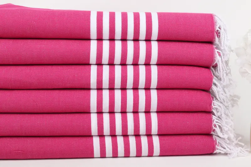 Personalized Wedding Gift, Monogrammed Beach Towel, 70x40 Cotton Striped Towel, Bridal Shower Favors, Home Decor Towel, Oversized Beach Towel - 3