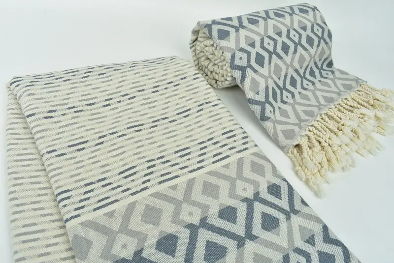 Turkish Towel Beach Towel, Peshtemal Towel, Personalized Turkish Towel, Gift For Boyfriend, 70x40 Cotton Diamond Towel, Cotton towel, Handmade Gift - 8