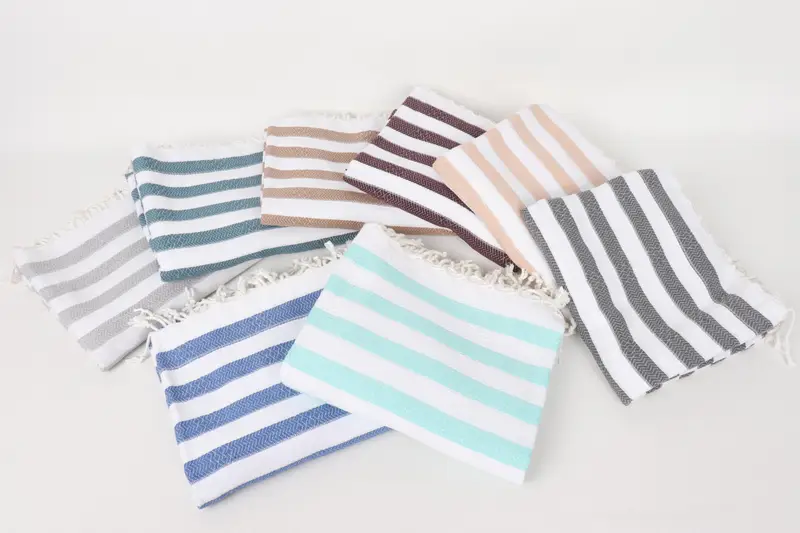 Bath towel, Yoga Towel, Florida Bachelorette Party Favors, Quick-dry peshtemal, Bride Gift, 70x36 Cotton Striped Towel, Monogram Beach Towel - 3