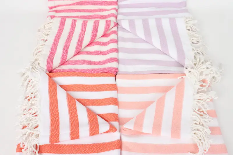 Bath towel, Yoga Towel, Florida Bachelorette Party Favors, Quick-dry peshtemal, Bride Gift, 70x36 Cotton Striped Towel, Monogram Beach Towel - 4