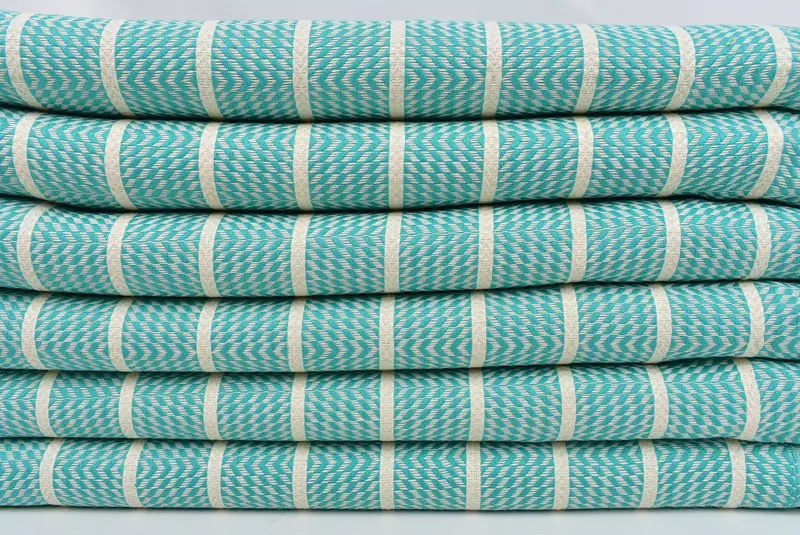 Turkish beach towel, Travel towel, Luxury Turkish beach towel with fringe, 70x40 Cotton Striped Towel, Embroidered Towel, Christmas Favors - 2