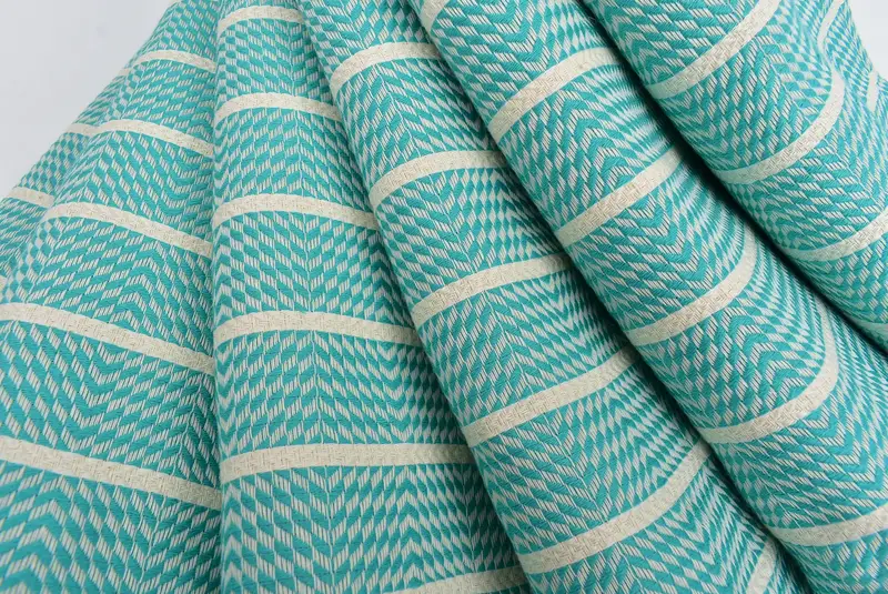 Turkish beach towel, Travel towel, Luxury Turkish beach towel with fringe, 70x40 Cotton Striped Towel, Embroidered Towel, Christmas Favors - 5