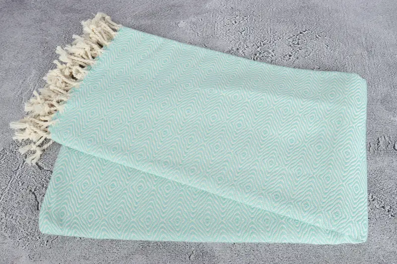 Bride Gift, 70x40 Cotton Zigzag Diamond Towel, Personalized Turkish Towel, Yoga Towel, Girl Trip Party Favor, Monogrammed Beach Towel, Beach towel - 6