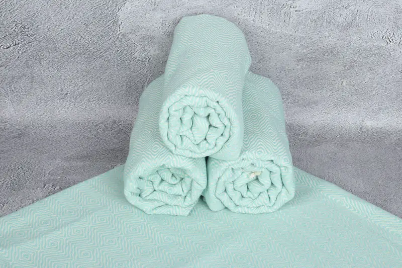 Bride Gift, 70x40 Cotton Zigzag Diamond Towel, Personalized Turkish Towel, Yoga Towel, Girl Trip Party Favor, Monogrammed Beach Towel, Beach towel - 7