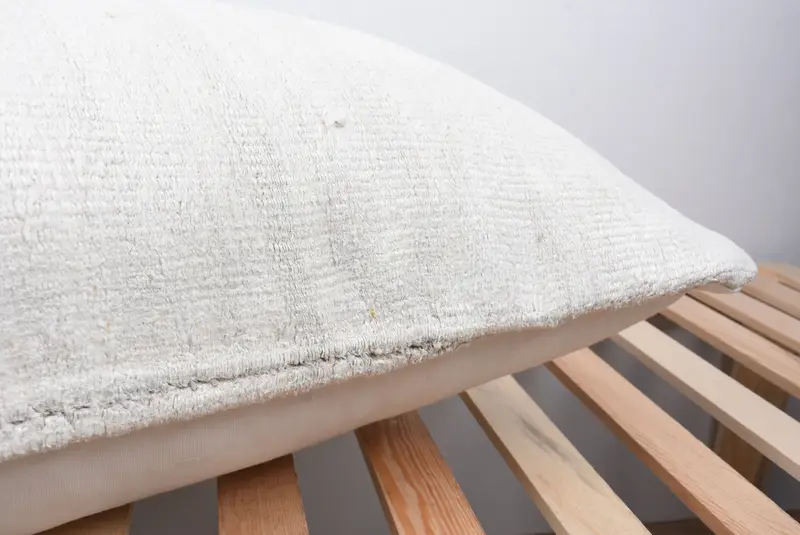 Kilim Pillow, Pillow Sham, Wool Kilim Pillow Cushion Case, Throw Kilim Pillow, 20x28 White Cushion Cover, Ethnical Kilim Rug Pillow - 7