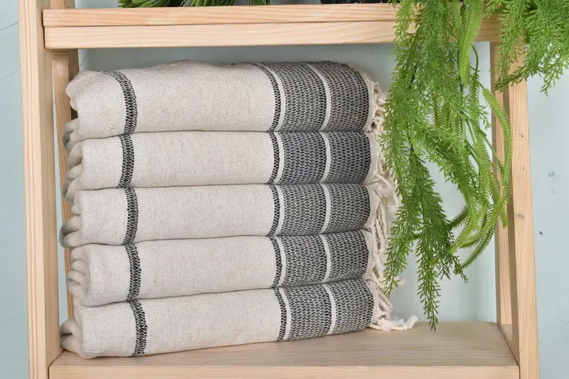 Mexico Bachelorette Party Gifts, Turkish Towel Beach, Spa Towel, Welcome Wedding Gift, 70x36 Linen Striped Towel, Personalized Gift, Bridesmaid Gift - 1
