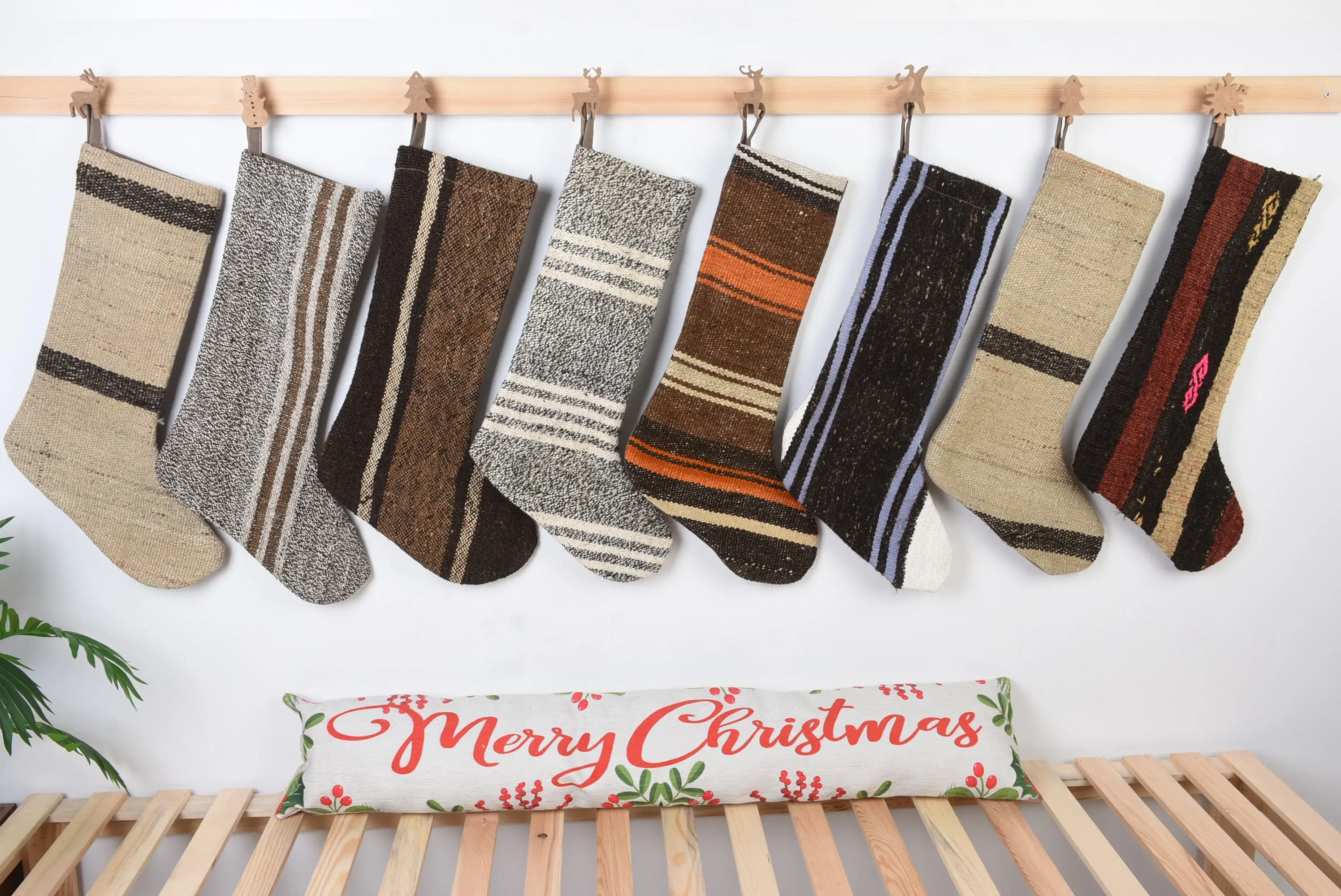 Personalisiertes Weihnachtsornamentmuster, 8-Zoll-Luxusstrumpf - 1