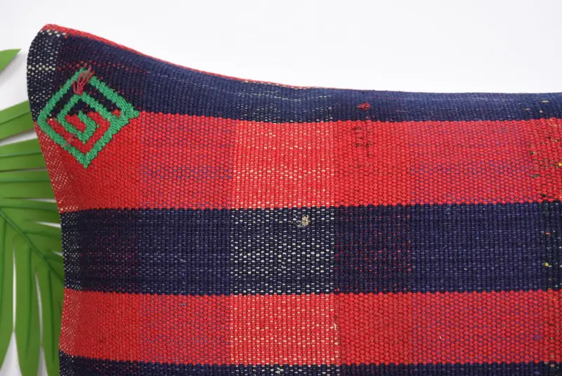 Kişiselleştirilmiş Hediye Yastığı Yastığı Kapağı, Kilim Yastığı, Boho Yastığı, Kanepe Yastığı Yastığı Kapağı, 12x24 Kırmızı Yastık, Yastık, At Kilim Yastığı - 2