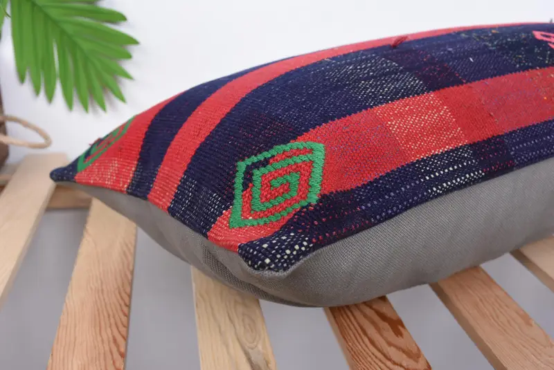 Kişiselleştirilmiş Hediye Yastığı Yastığı Kapağı, Kilim Yastığı, Boho Yastığı, Kanepe Yastığı Yastığı Kapağı, 12x24 Kırmızı Yastık, Yastık, At Kilim Yastığı - 6