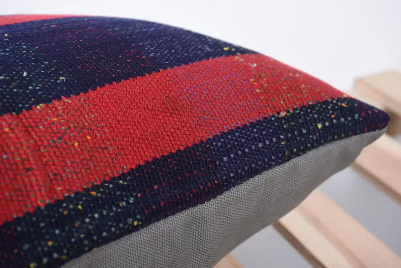 Kişiselleştirilmiş Hediye Yastığı Yastığı Kapağı, Kilim Yastığı, Boho Yastığı, Kanepe Yastığı Yastığı Kapağı, 12x24 Kırmızı Yastık, Yastık, At Kilim Yastığı - 7
