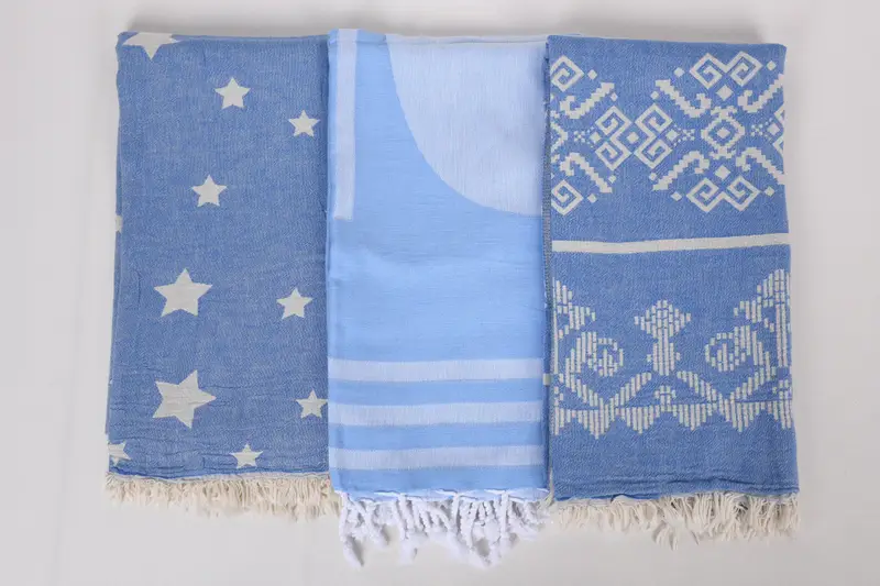Turkish Towel Beach, Luxury Turkish beach towel with fringe, Wedding For Favor, Monogram Turkish Towel, Peshtemal Towel, 70x40 Cotton Set of 8 Towel - 7