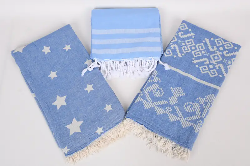 Turkish Towel Beach, Luxury Turkish beach towel with fringe, Wedding For Favor, Monogram Turkish Towel, Peshtemal Towel, 70x40 Cotton Set of 8 Towel - 6