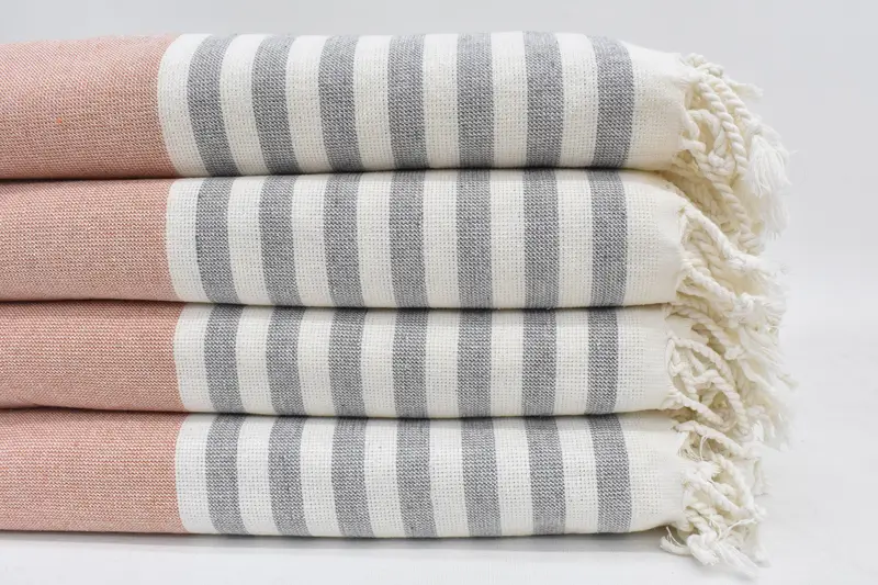 Kids Beach -Handtuch, Junggesellengeschenk, Junggesellenpartygeschenke, Hochzeitsbevorzugungen, leichter türkisches Handtuch, 68x36 Baumwollgestreift Terry Handtuch - 2