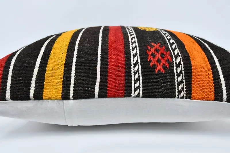 Gift Pillow, Outdoor Pillow Cover, 32x32 Brown Pillow Case, Cushion, Yoga Cushion, Kilim Pillow Cover, Turkish Pillow, Garden Cushion - 5