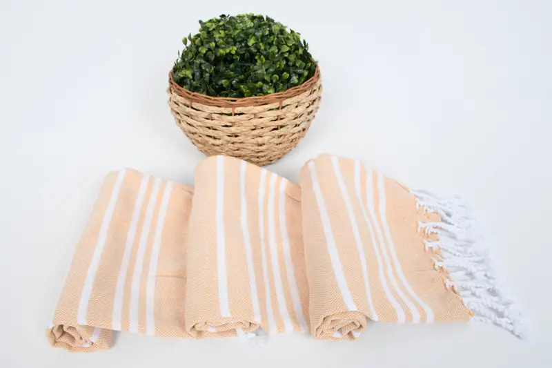 38x18 Cotton Striped Towel, Embroidery Towel, Wedding Gift, Bridesmaid Gifts, Summer Towel, Decorative Towel, Personalized Gift, Personalize Gift - 8