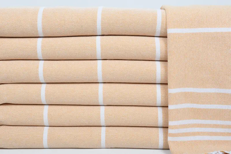 38x18 Cotton Striped Towel, Embroidery Towel, Wedding Gift, Bridesmaid Gifts, Summer Towel, Decorative Towel, Personalized Gift, Personalize Gift - 1