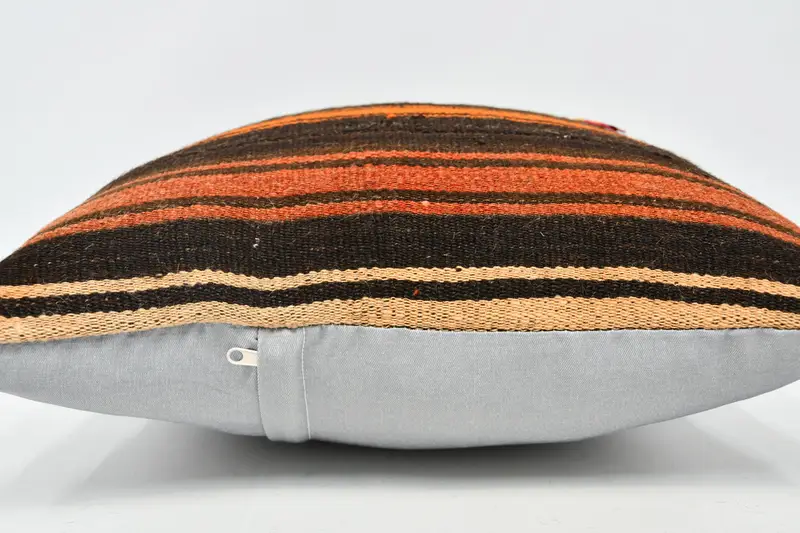 20x20 Brown Cushion Cover, Pillow for Couch, Bohemian Cushion Cushion Case, Vintage Kilim Pillow, Pillow Case, Gift Pillow - 5