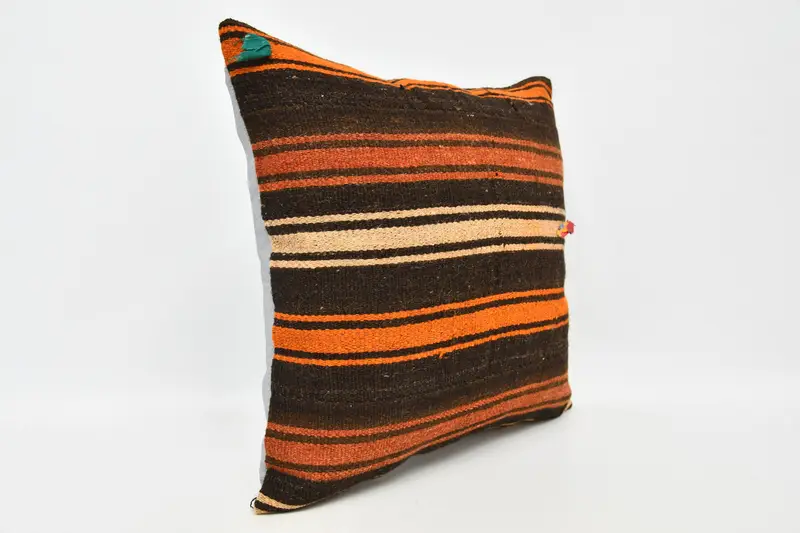 20x20 Brown Cushion Cover, Pillow for Couch, Bohemian Cushion Cushion Case, Vintage Kilim Pillow, Pillow Case, Gift Pillow - 3