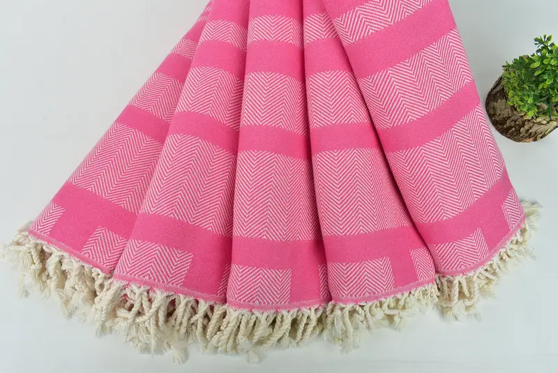 Valentines Day Gift For Him, 68x38 Cotton Chevron Towel, Turkish Beach Towel Bulk, Personalized Towel, Turkish bath towel, Bachelorette Party Favors - 5
