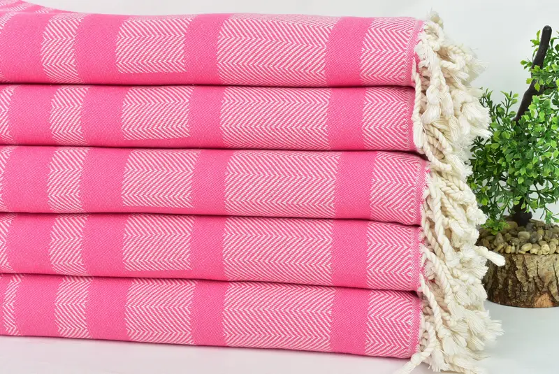 Valentines Day Gift For Him, 68x38 Cotton Chevron Towel, Turkish Beach Towel Bulk, Personalized Towel, Turkish bath towel, Bachelorette Party Favors - 4