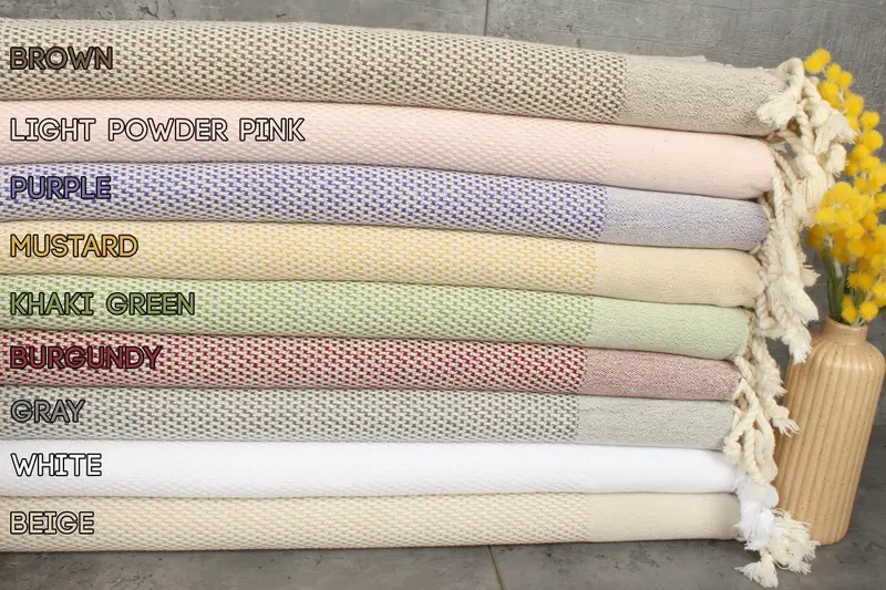 Personalized Polka Dot Cotton Dish Towel Organic Recycled, 24x44 Inches