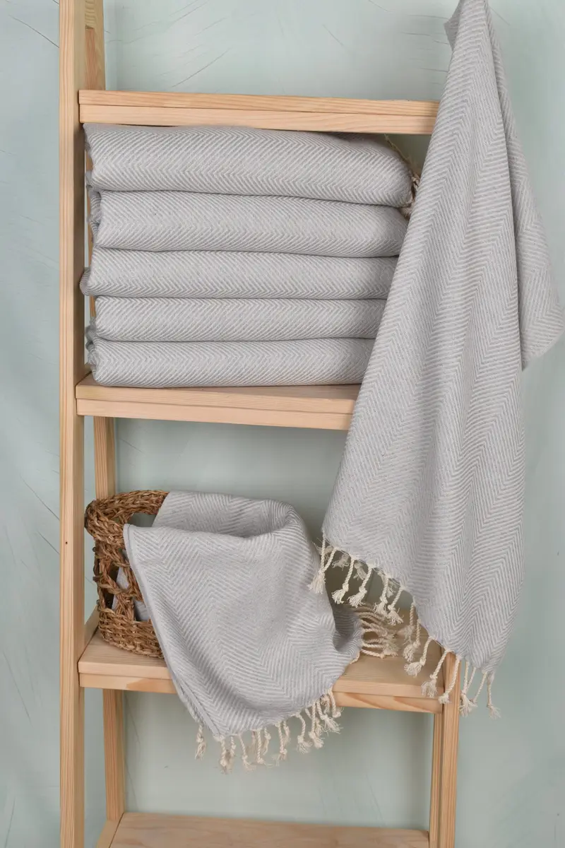 Halloween Gifts, Monogrammed Hand Towel, Towel With Name, Custom Wedding Gifts, Turkish Hand Towel, Kitchen Towel, 40x20 Cotton Herringbone Towel - 3