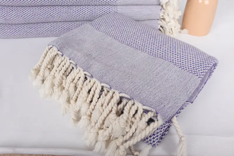 Lightweight towel, 70x40 Cotton Geometric Towel, Peshtemal, Bridal Shower Favors, Beach Towel Gift, Quick-drying cotton Turkish beach towel - 5