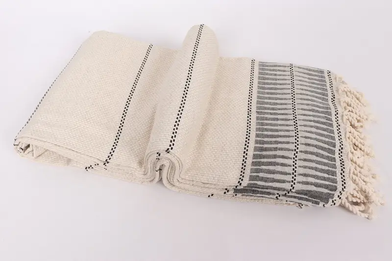 104x96 Cotton Striped Towel, Turkish Blanket Queen, Bachelorette Party Favors, Beach Blanket, Tablecloth, Aesthetic Blanket, Bridal Shower Gift - 6