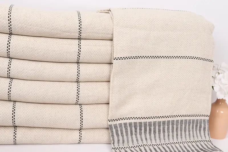104x96 Cotton Striped Towel, Turkish Blanket Queen, Bachelorette Party Favors, Beach Blanket, Tablecloth, Aesthetic Blanket, Bridal Shower Gift - 2