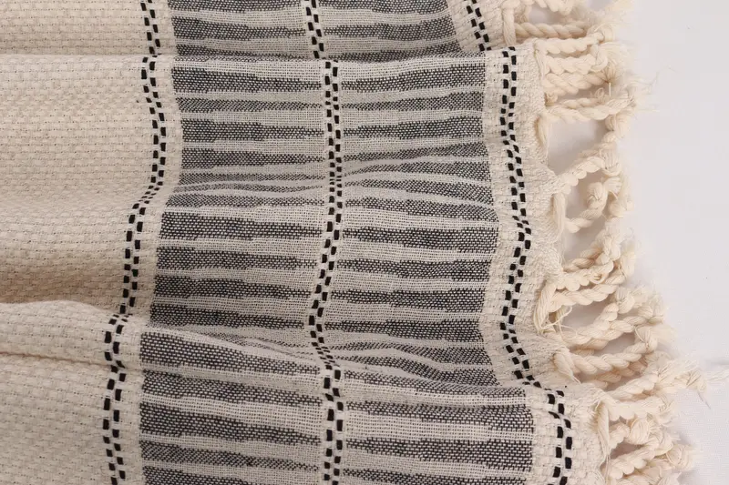 104x96 Cotton Striped Towel, Turkish Blanket Queen, Bachelorette Party Favors, Beach Blanket, Tablecloth, Aesthetic Blanket, Bridal Shower Gift - 8