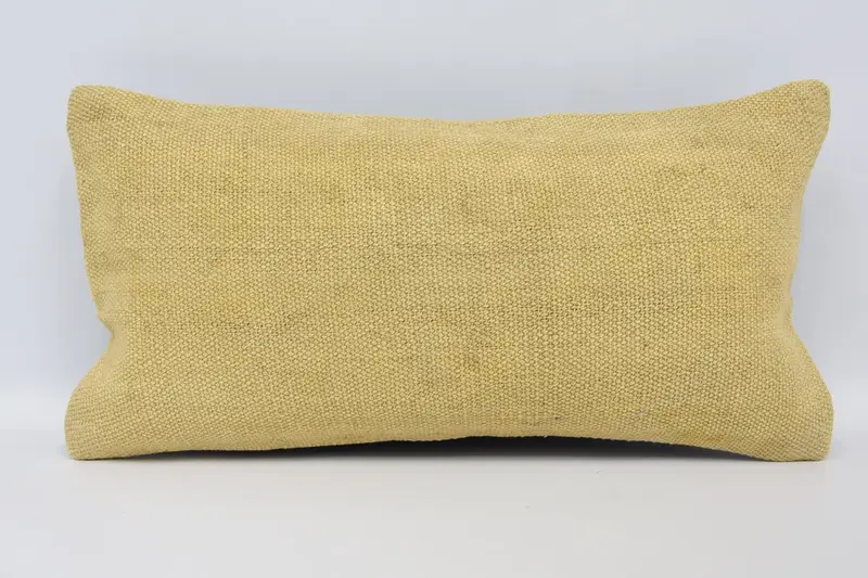 Contemporary Throw Beige Pillow Sham, Woven Antique Plaid Rectangle Gift for Couple Cushion Case - 1