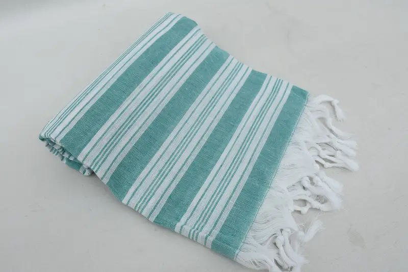 Gym Towel, Family Gift Basket, Turkish hand towel, Spa Gift Towel, Employee Gifts, Gift For Him, Turkish Towel USA, 70x40 Cotton Striped Towel - 7