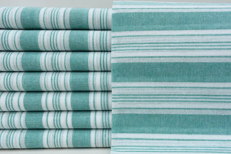 Gym Towel, Family Gift Basket, Turkish hand towel, Spa Gift Towel, Employee Gifts, Gift For Him, Turkish Towel USA, 70x40 Cotton Striped Towel - 1