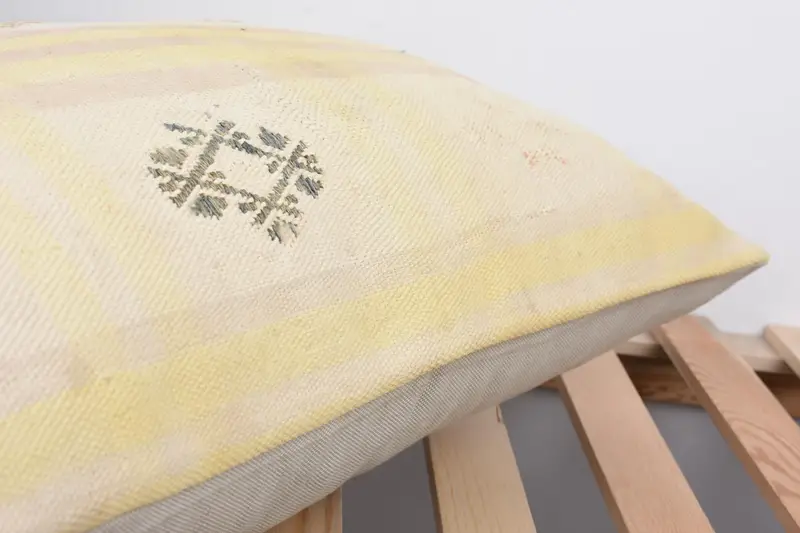 Wholesale Cushion Case, Cushion, Kilim Cushion Sham, 16x24 Beige Cushion, Vintage Kilim Throw Pillow, Turkish Kilim Pillow, Cotton Pillow Case - 7