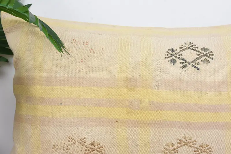 Wholesale Cushion Case, Cushion, Kilim Cushion Sham, 16x24 Beige Cushion, Vintage Kilim Throw Pillow, Turkish Kilim Pillow, Cotton Pillow Case - 2
