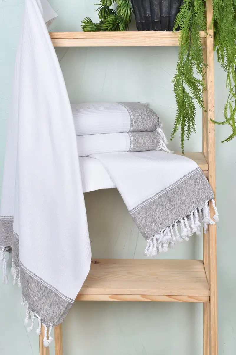 Unique Gift, Embroidered Towel, Kids Beach Towel, 70x36 Cotton Striped Towel, Personalized Turkish Towel, Summer Gift Ideas, Sand-resistant towel - 6