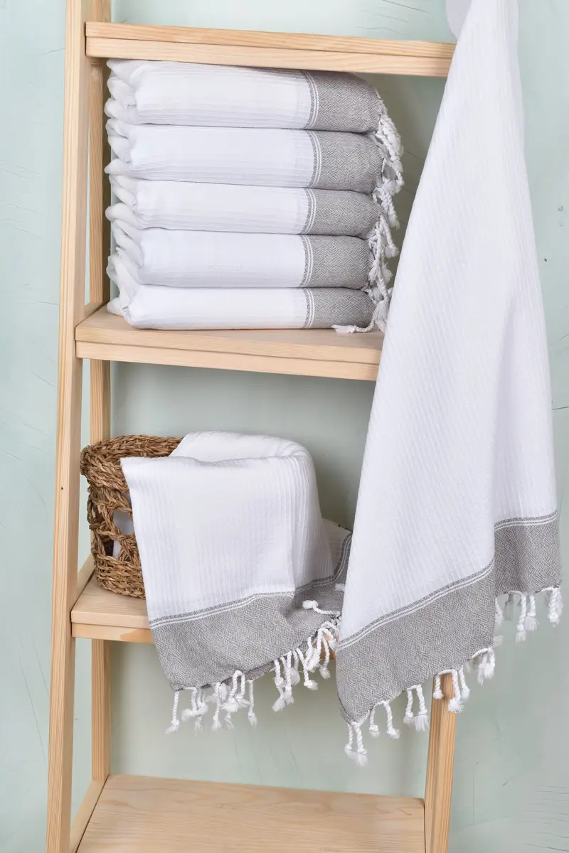 Unique Gift, Embroidered Towel, Kids Beach Towel, 70x36 Cotton Striped Towel, Personalized Turkish Towel, Summer Gift Ideas, Sand-resistant towel - 3