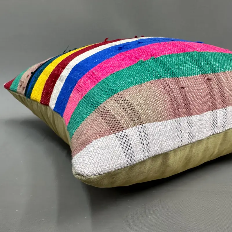 18x18 Green Pillow Sham, Pillow for Sofa, Cushion, Colorful Cushion Case, Muted Cushion Cover, Interior Designer Pillow, Home Decor Pillow - 6
