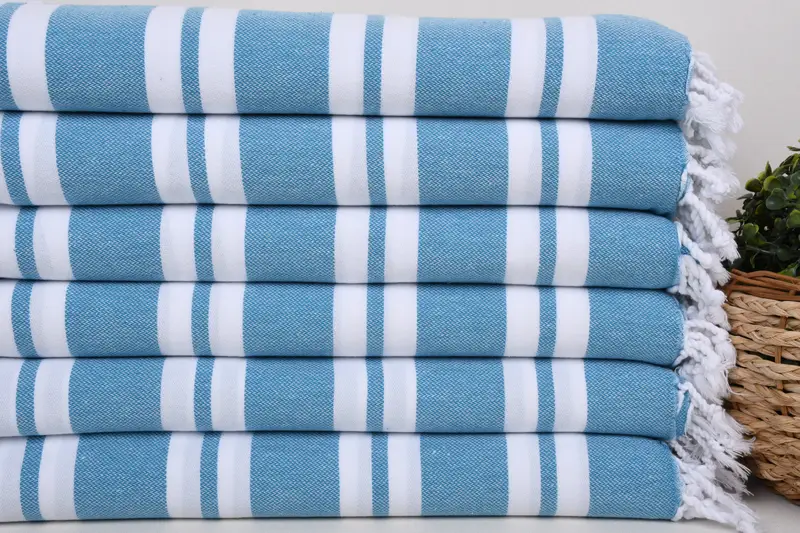 Personalized Turkish Towel, Gift For Wedding Day, 70x40 Cotton Striped Towel, Bachelorette Party Gifts, Christmas Gift, Lightweight towel, Gym Towel - 2