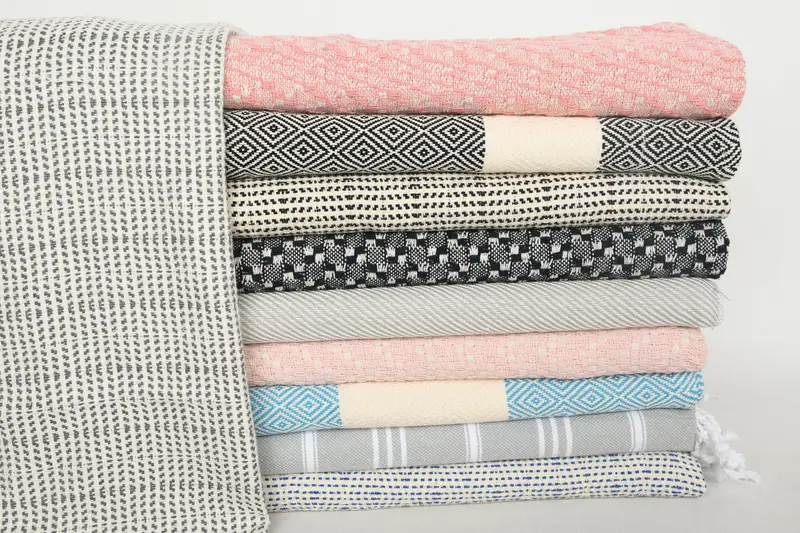 Personalized Turkish Towel, Small Bath Towels, Kitchen Towel, Gym Towel, 36x18 Linen Set of 10 Towel, Monogrammed Hand Towel, Wedding Hand Made Gift - 1