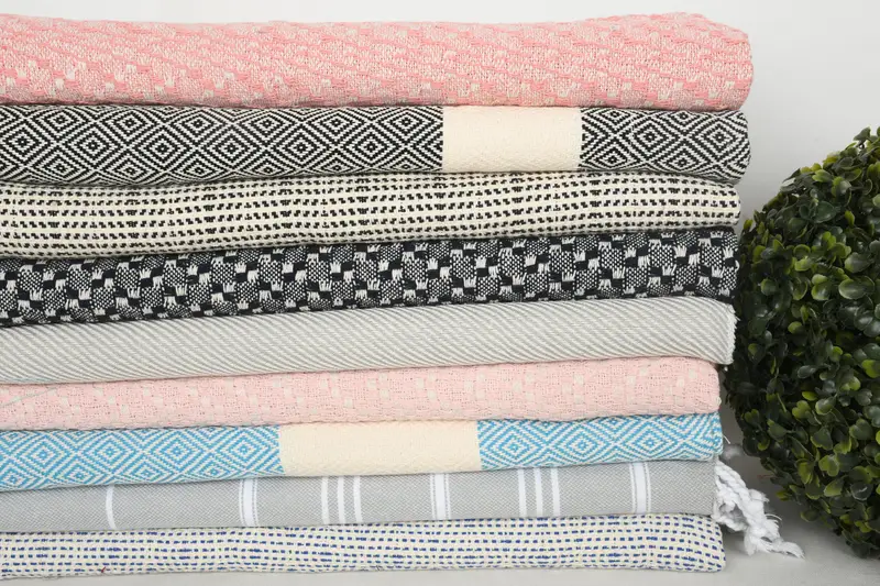 Personalized Turkish Towel, Small Bath Towels, Kitchen Towel, Gym Towel, 36x18 Linen Set of 10 Towel, Monogrammed Hand Towel, Wedding Hand Made Gift - 3