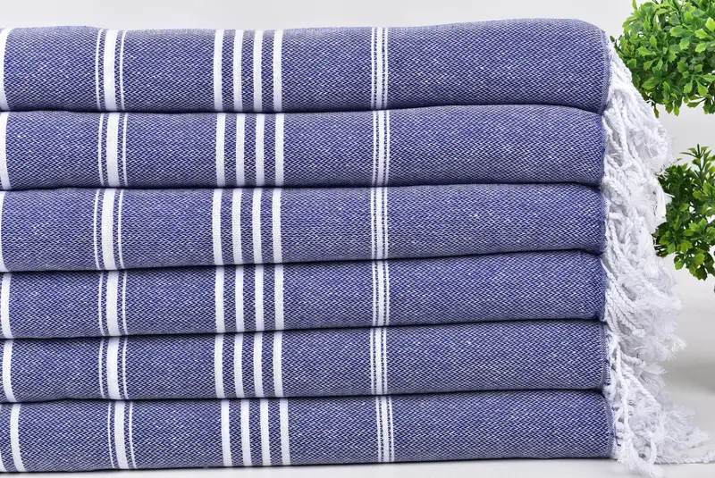 Bridal Shower Gift, 70x40 Cotton Striped Towel, Pool Towels, Bridesmaid Gift Towel, Custom Towel Beach, Bridal Shower Favors, Engagement Gift - 3