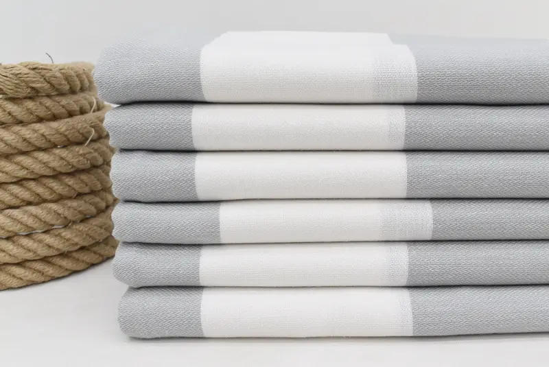 Gift For Coworker, Lightweight towel, Quick-Dry Beach Towel, Gift For Wedding Day, Luxury Beach Towel, 70x40 Cotton Striped Towel, Beach Towel Bulk - 2