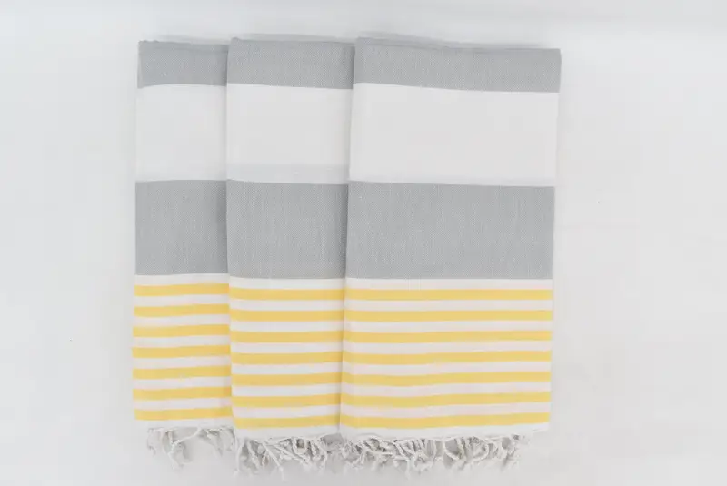 Gift For Coworker, Lightweight towel, Quick-Dry Beach Towel, Gift For Wedding Day, Luxury Beach Towel, 70x40 Cotton Striped Towel, Beach Towel Bulk - 3