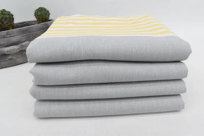 Gift For Coworker, Lightweight towel, Quick-Dry Beach Towel, Gift For Wedding Day, Luxury Beach Towel, 70x40 Cotton Striped Towel, Beach Towel Bulk - 5