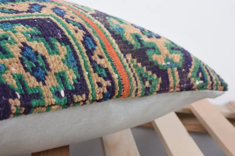 Interior Designer Pillow, Vintage Kilim Pillow Cushion Case, Nautical Throw Pillow Cover, 16x16 Blue Pillow Cover, Pillow, Kilim Pillow, Boho Pillow - 7