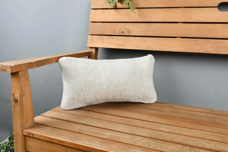 Pet Pillow Sham, Throw Kilim Pillow, Vintage Kilim Pillow, Boho Pillow Sham Cover, Rustic Cushion Case, Cushion Cover, 8x16 Beige Cushion Cover - 1