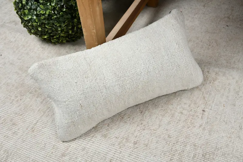 Pet Pillow Sham, Throw Kilim Pillow, Vintage Kilim Pillow, Boho Pillow Sham Cover, Rustic Cushion Case, Cushion Cover, 8x16 Beige Cushion Cover - 7