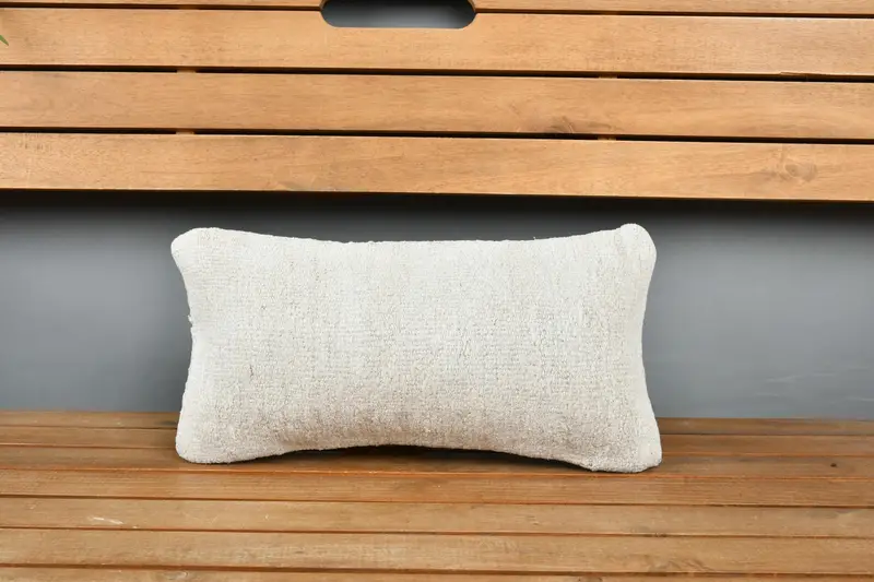 Pet Pillow Sham, Throw Kilim Pillow, Vintage Kilim Pillow, Boho Pillow Sham Cover, Rustic Cushion Case, Cushion Cover, 8x16 Beige Cushion Cover - 6